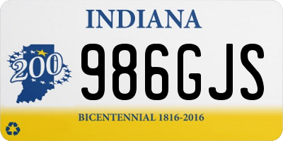 IN license plate 986GJS