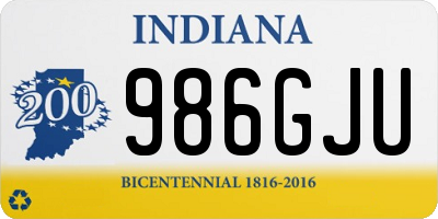 IN license plate 986GJU