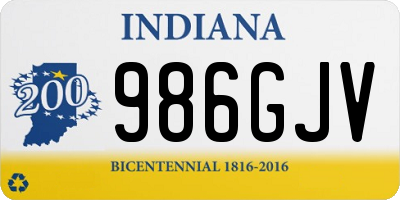 IN license plate 986GJV