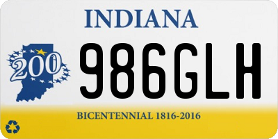 IN license plate 986GLH