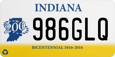 IN license plate 986GLQ