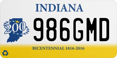 IN license plate 986GMD
