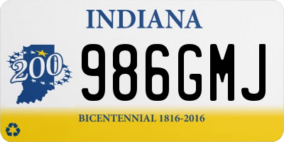 IN license plate 986GMJ