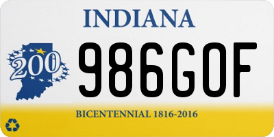 IN license plate 986GOF