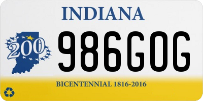 IN license plate 986GOG