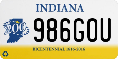 IN license plate 986GOU