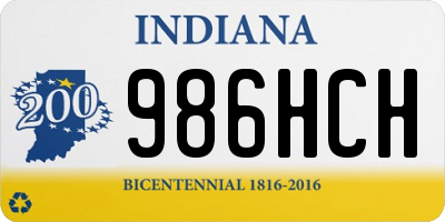 IN license plate 986HCH