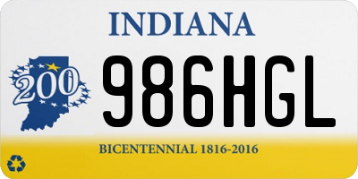 IN license plate 986HGL