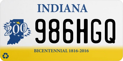 IN license plate 986HGQ