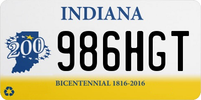 IN license plate 986HGT