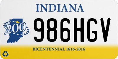 IN license plate 986HGV