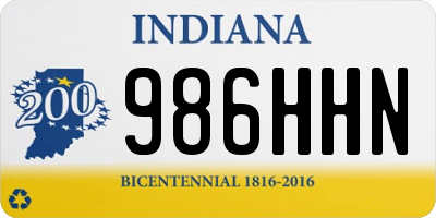 IN license plate 986HHN