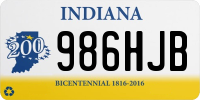 IN license plate 986HJB