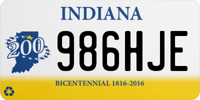 IN license plate 986HJE