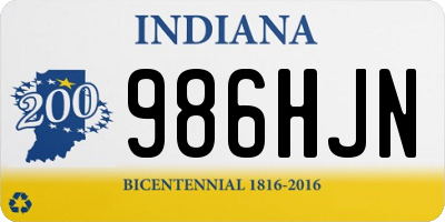 IN license plate 986HJN