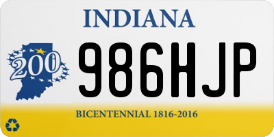 IN license plate 986HJP