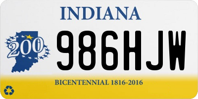 IN license plate 986HJW