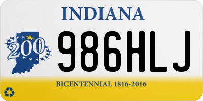 IN license plate 986HLJ