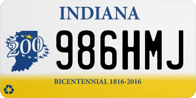 IN license plate 986HMJ