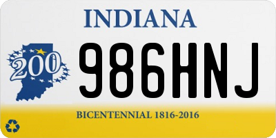 IN license plate 986HNJ