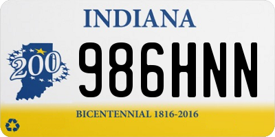 IN license plate 986HNN