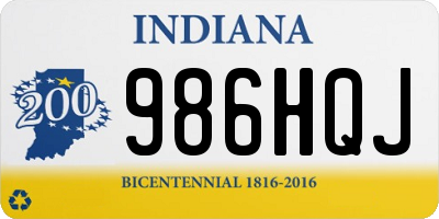 IN license plate 986HQJ