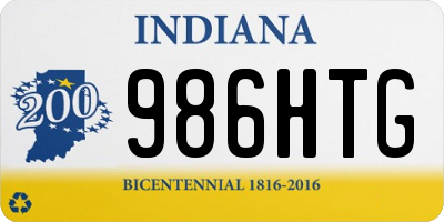 IN license plate 986HTG