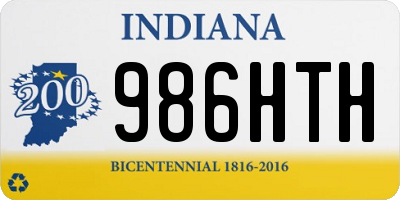 IN license plate 986HTH