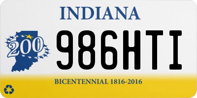 IN license plate 986HTI