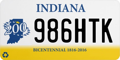 IN license plate 986HTK