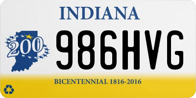 IN license plate 986HVG