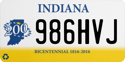 IN license plate 986HVJ