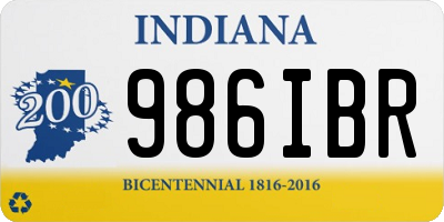 IN license plate 986IBR