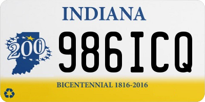 IN license plate 986ICQ