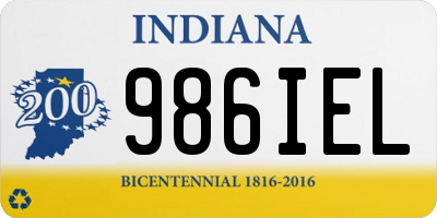 IN license plate 986IEL