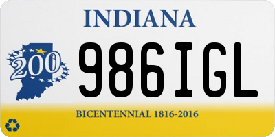 IN license plate 986IGL