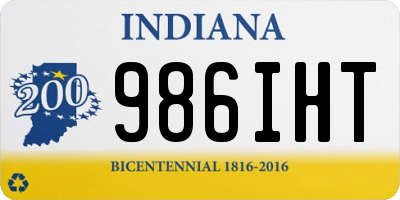IN license plate 986IHT