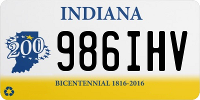 IN license plate 986IHV