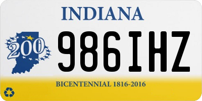 IN license plate 986IHZ