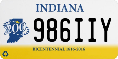 IN license plate 986IIY