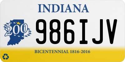 IN license plate 986IJV