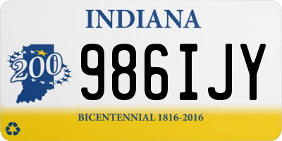 IN license plate 986IJY