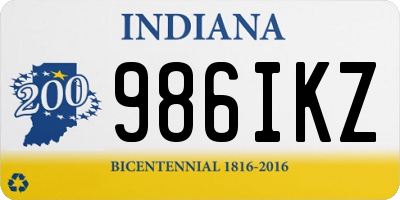 IN license plate 986IKZ