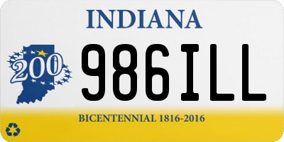 IN license plate 986ILL