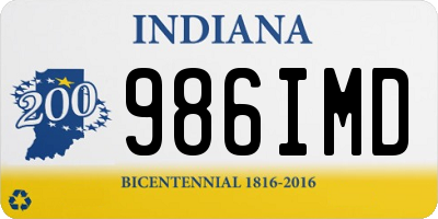 IN license plate 986IMD