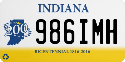 IN license plate 986IMH