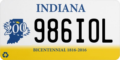 IN license plate 986IOL