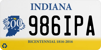 IN license plate 986IPA