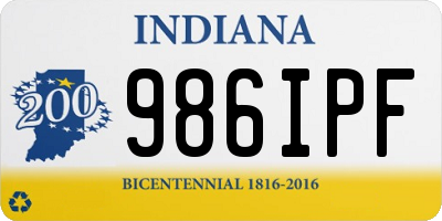 IN license plate 986IPF
