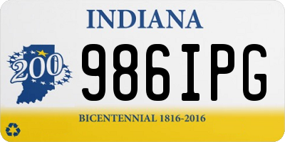 IN license plate 986IPG